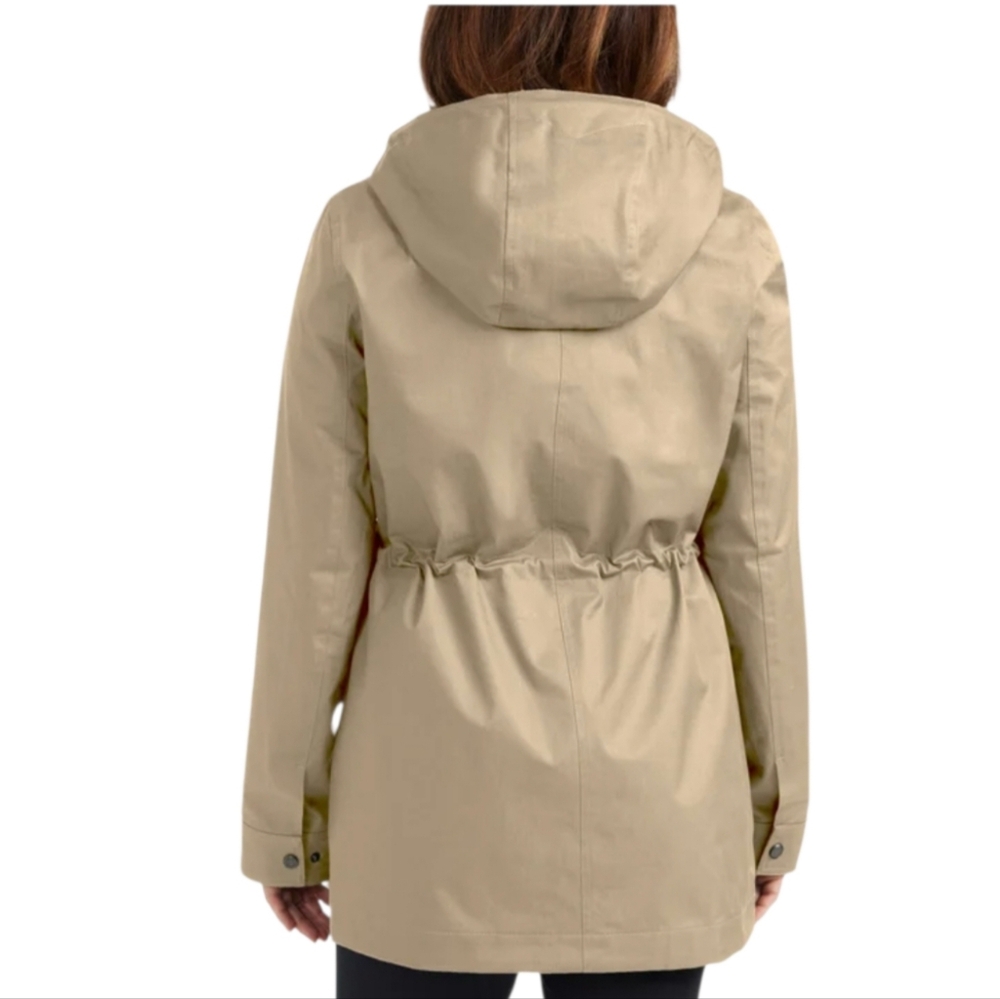Women's Hunter Rain Jacket Water Resistant Cotton Smock Black Size M NWT - Picture 2 of 7